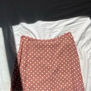 Vintage Pink Polka Dot Skirt